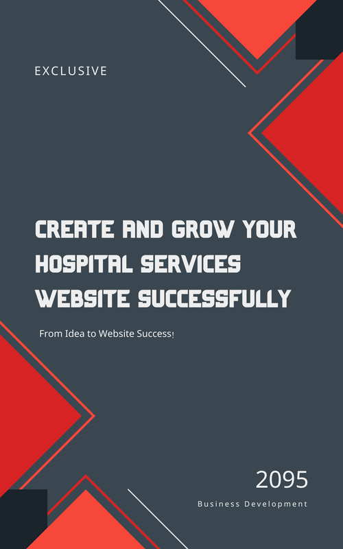A hospital services website showcasing health services and information