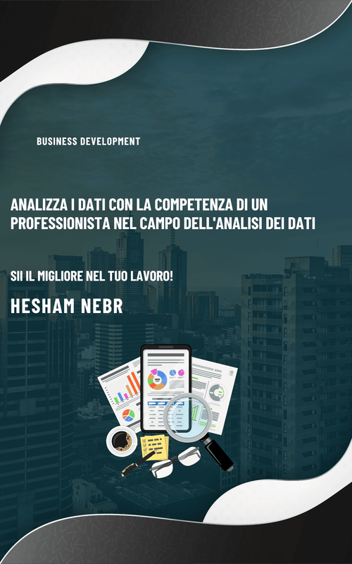 A data analyst examining graphs and data sets on a computer screen - Italian