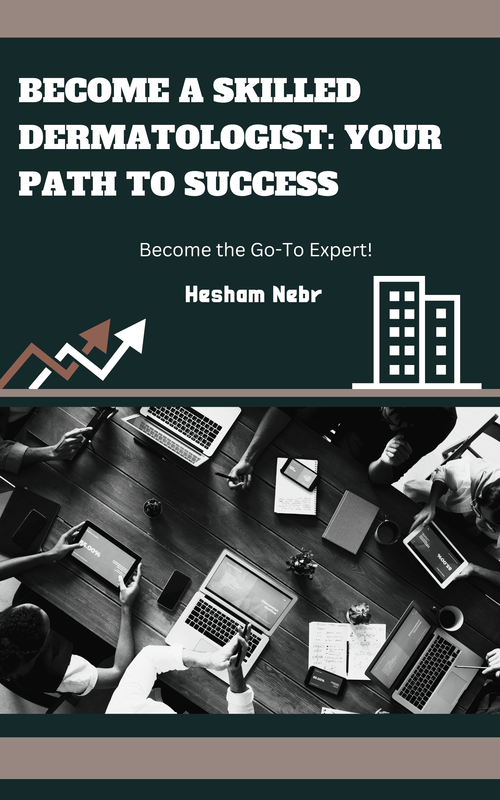 A dermatologist examining a patient’s skin with diagnostic tools