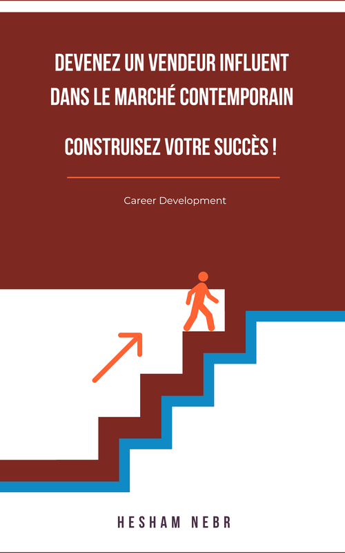 A sales professional confidently engaging with potential clients - French