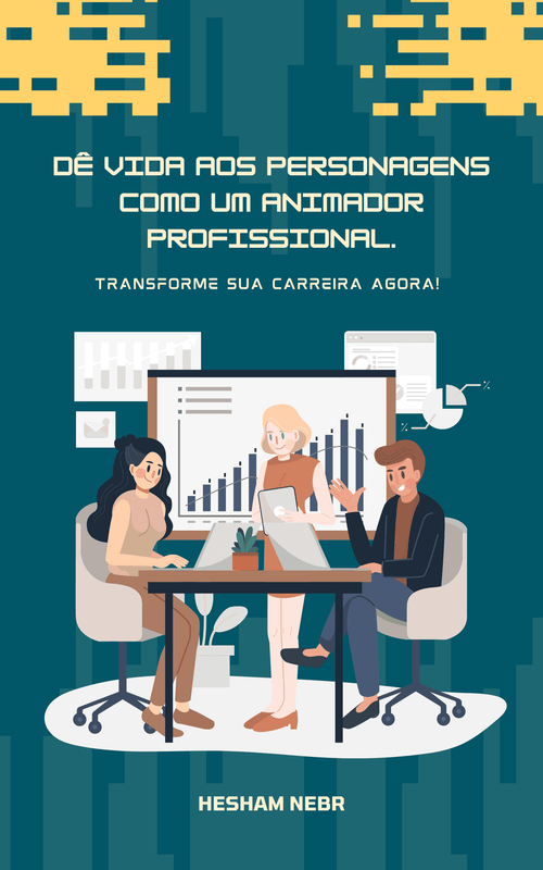 An animator creating characters and scenes using animation software -  Portuguese