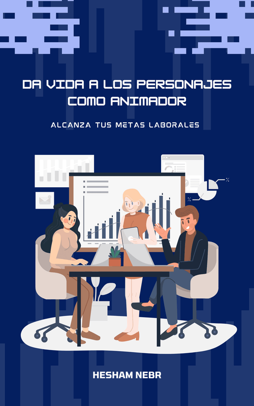 An animator creating characters and scenes using animation software - Spanish