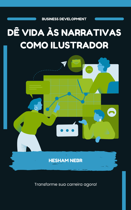 Cover of an ebook on career advancement techniques - Portuguese