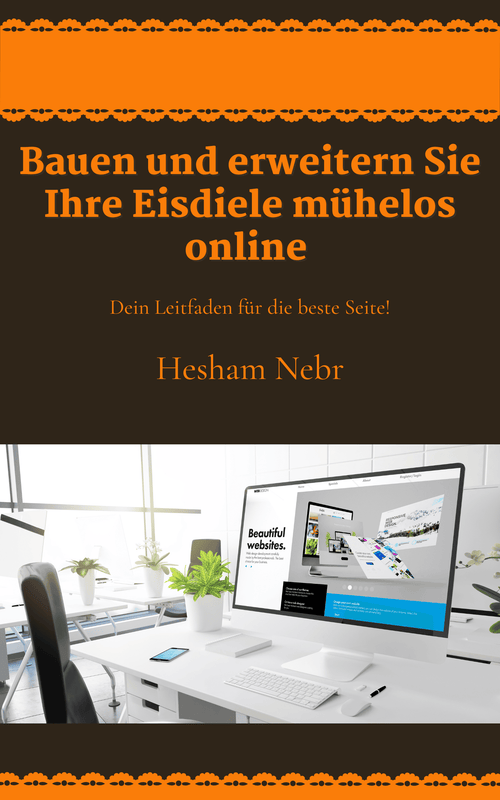 Ice cream varieties presented in a colorful and engaging e-commerce website - German