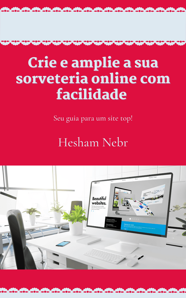 Ice cream varieties presented in a colorful and engaging e-commerce website -  Portuguese