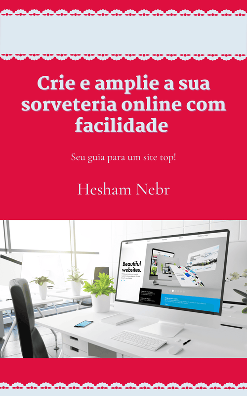 Ice cream varieties presented in a colorful and engaging e-commerce website -  Portuguese