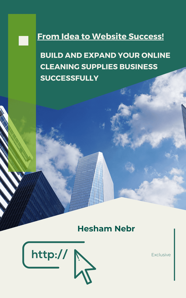 Cleaning supplies displayed attractively on a user-friendly website