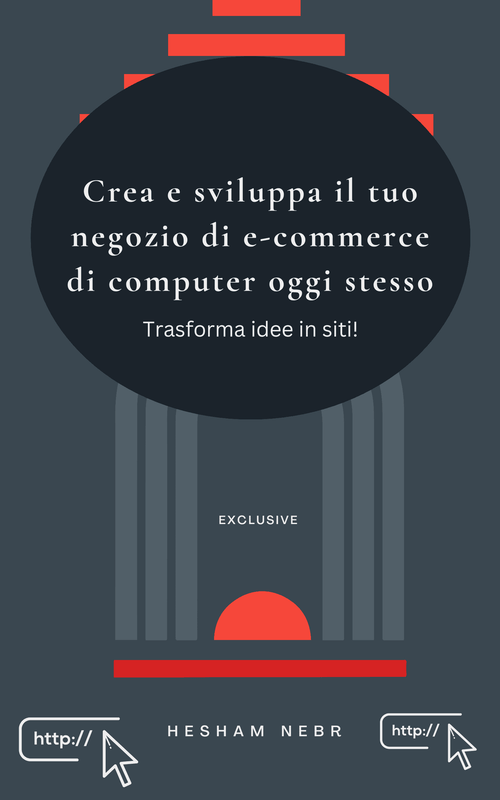 A computer store with a well-designed layout for browsing products online - Italian