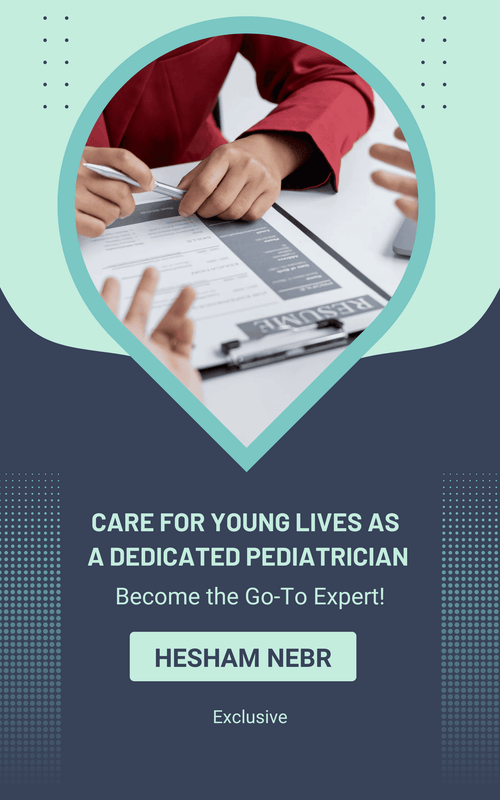 A pediatrician caring for young patients in a clinic setting