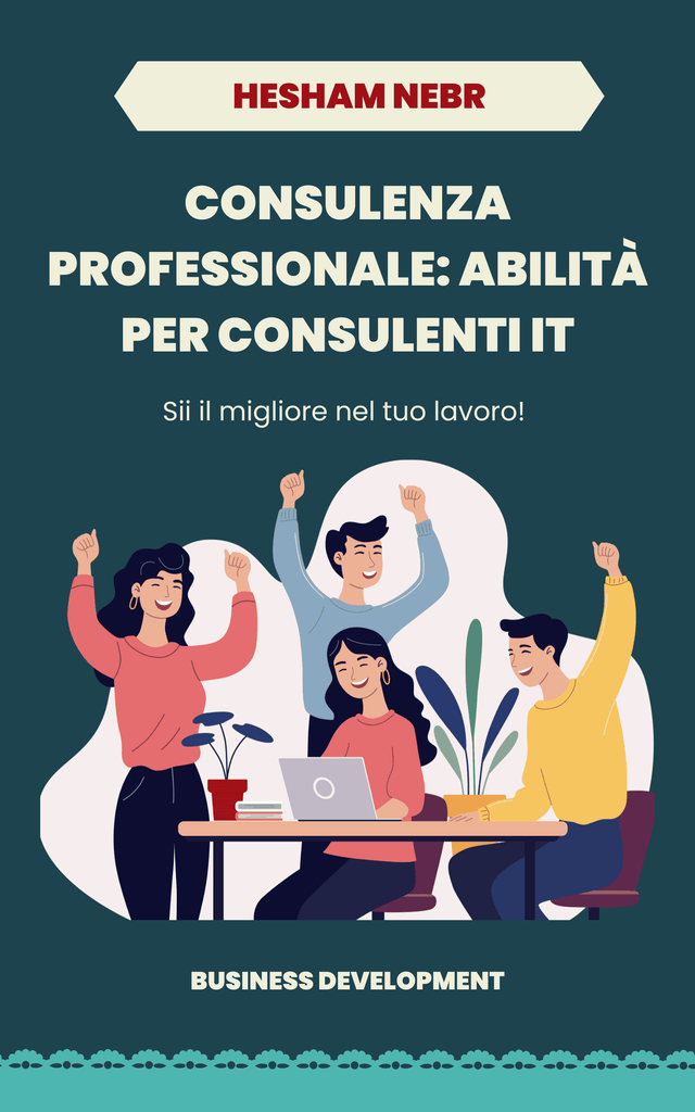 An IT consultant engaged in a discussion with a client over technical solutions - Italian