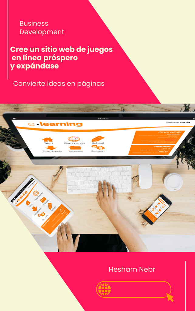 An immersive gaming website layout designed for enthusiasts - Spanish