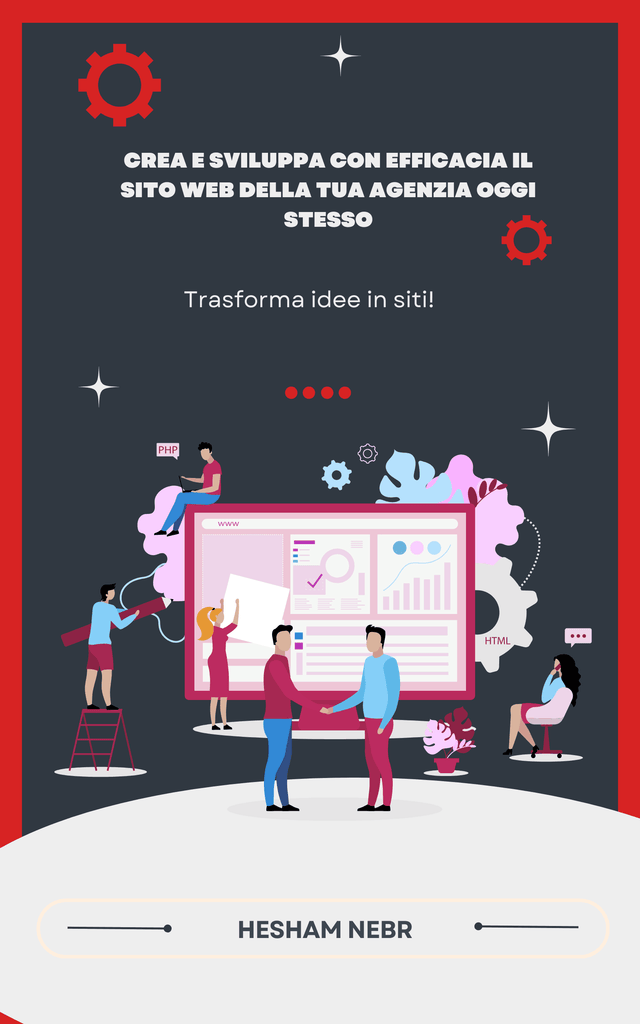 An agency website featuring services and a portfolio section - Italian