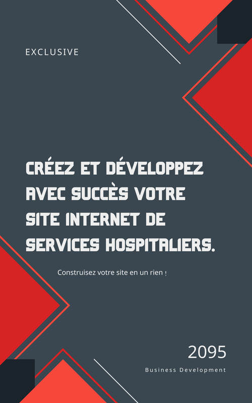 A hospital services website showcasing health services and information - French