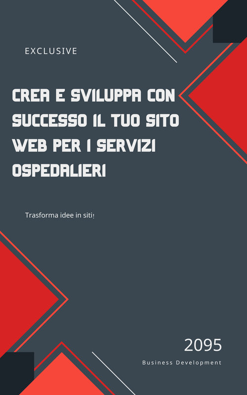 A hospital services website showcasing health services and information - Italian