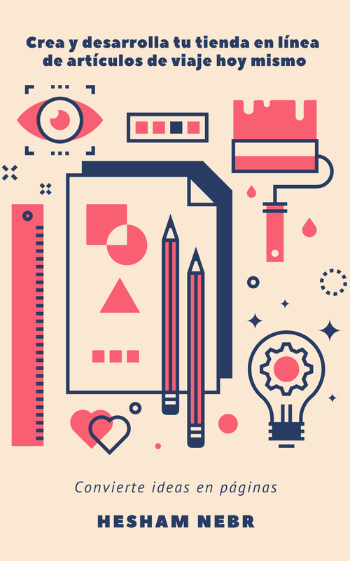 A travel gear store display featuring essential items for adventurers - Spanish