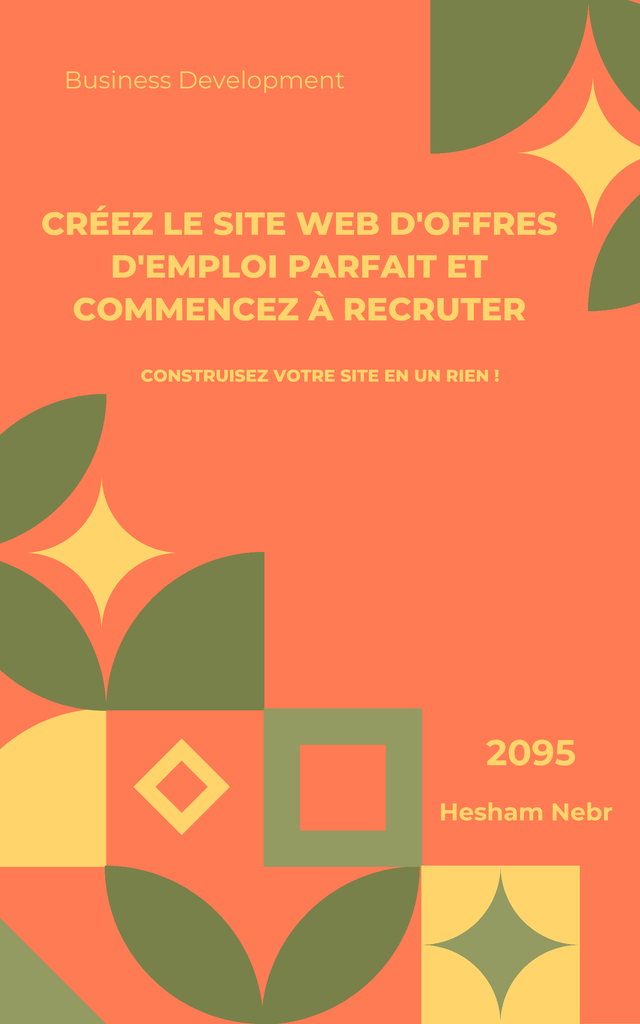 A job board website designed for employers to post job openings and for candidates to apply - French