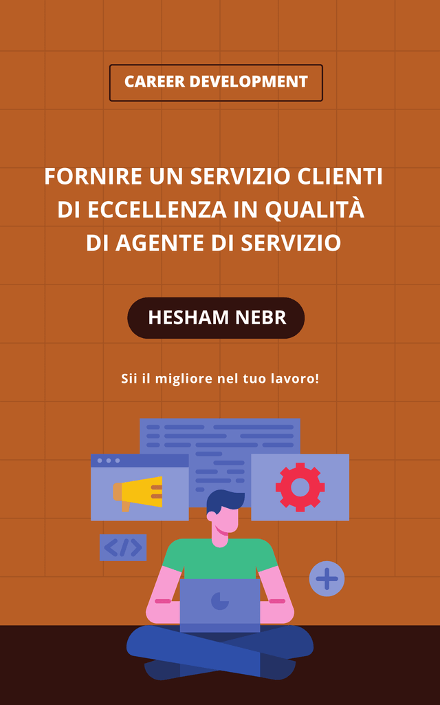 A customer service agent assisting clients with inquiries in a call center - Italian