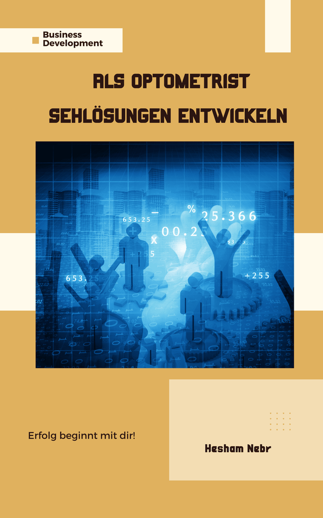 An optometrist fitting lenses and examining vision health - German