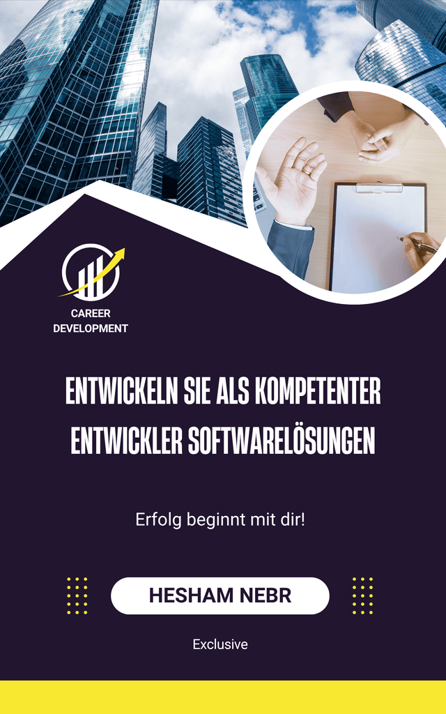 A software developer writing code to build innovative applications - German