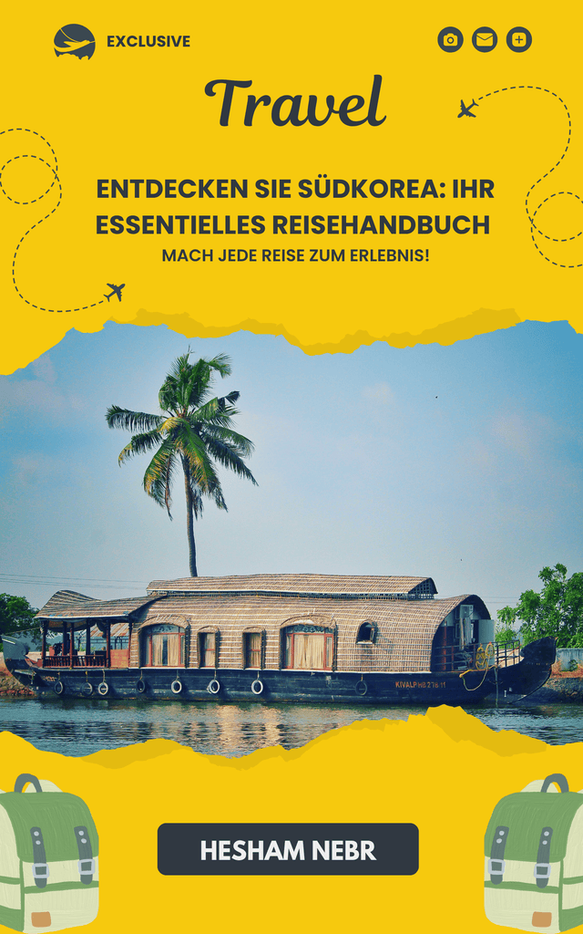 An engaging overview of South Korea's vibrant culture and travel destinations - German