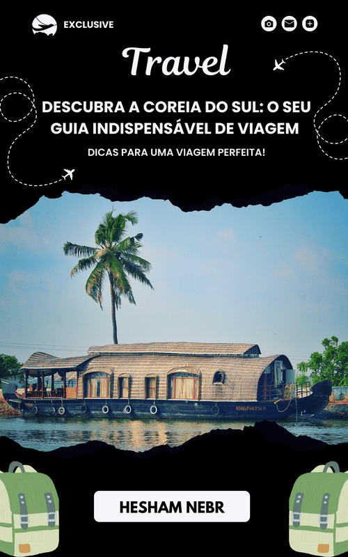 An engaging overview of South Korea's vibrant culture and travel destinations -  Portuguese