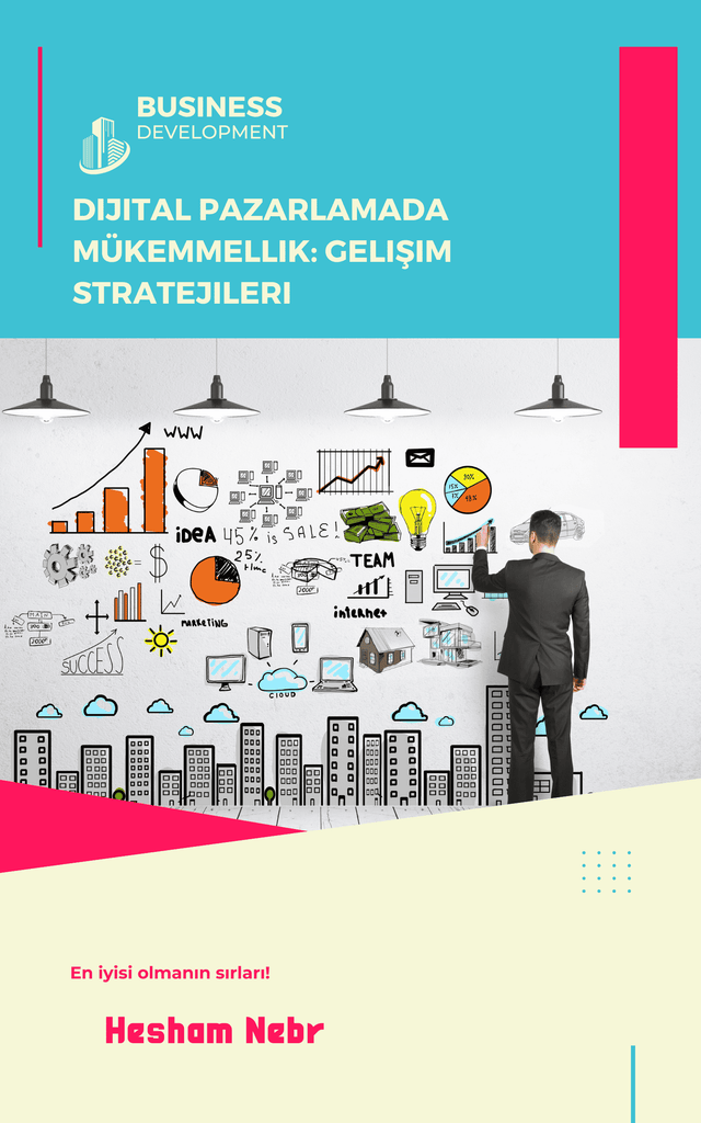 A digital marketer analyzing data and building strategies on a laptop - Turkish