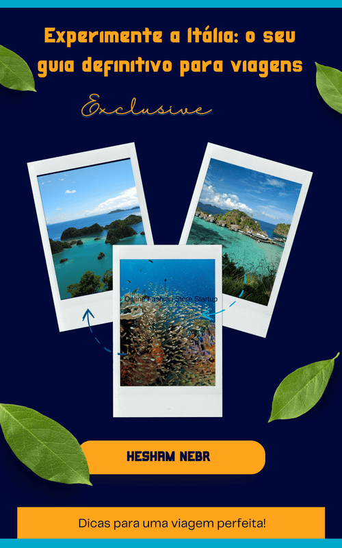 A rich visual display of Italy’s iconic landmarks, showcasing culture and cuisine -  Portuguese