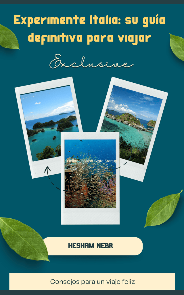 A rich visual display of Italy’s iconic landmarks, showcasing culture and cuisine - Spanish