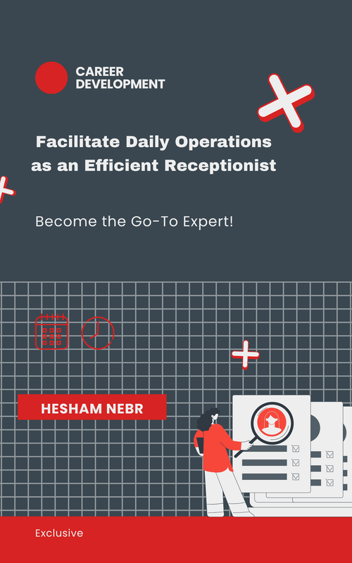 A receptionist managing daily office operations and welcoming visitors