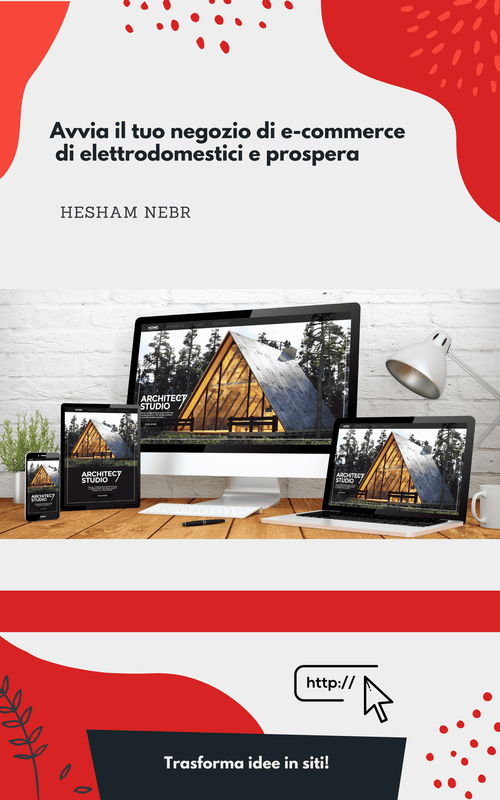 A modern home appliances shop highlighting various essential appliances - Italian