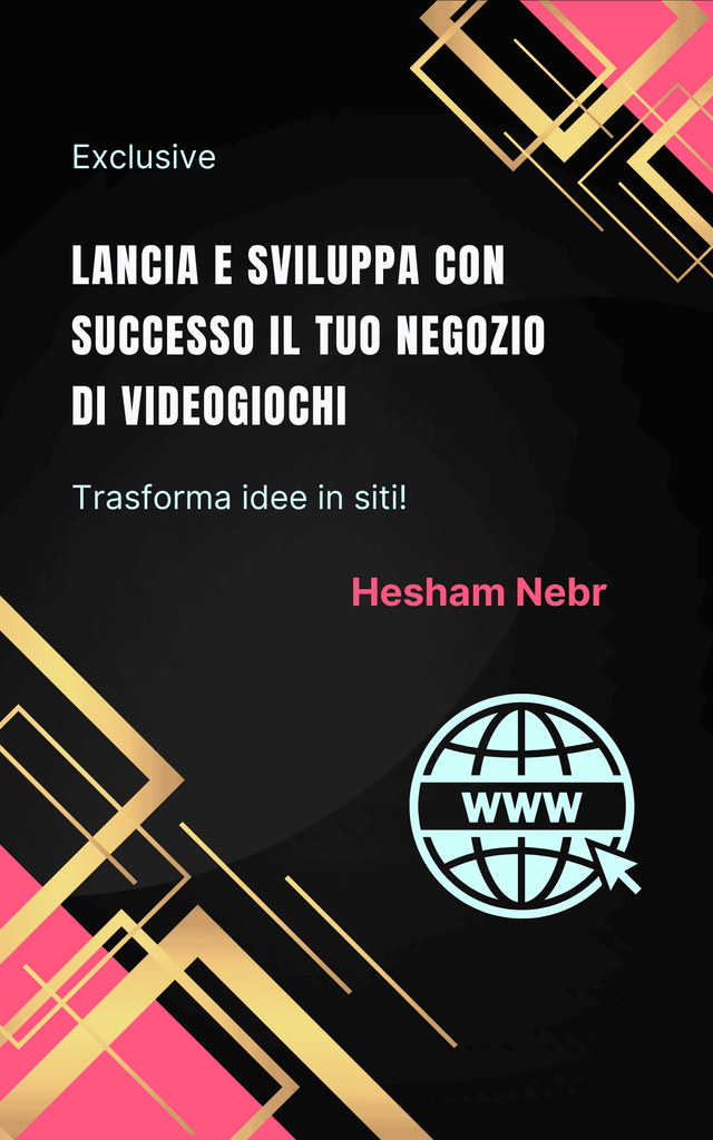 A vibrant online retail shop focused on video games and consoles - Italian