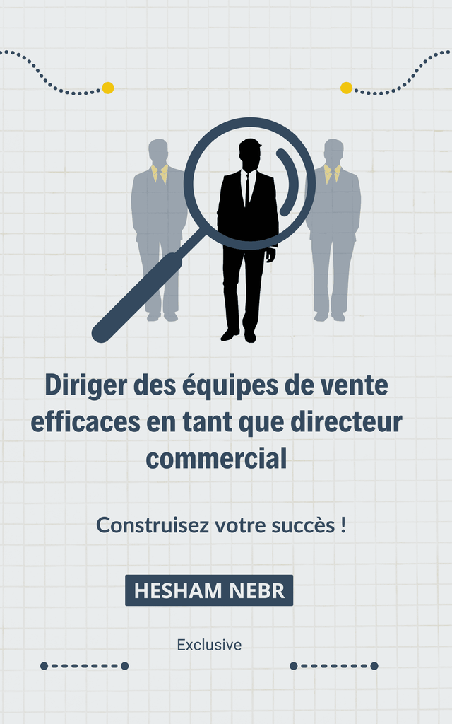 A sales manager leading a team to achieve sales goals - French
