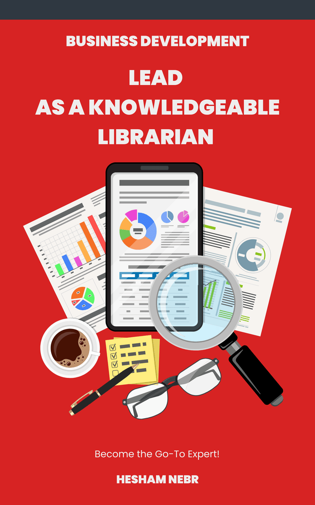 A librarian organizing books and assisting visitors in a library setting