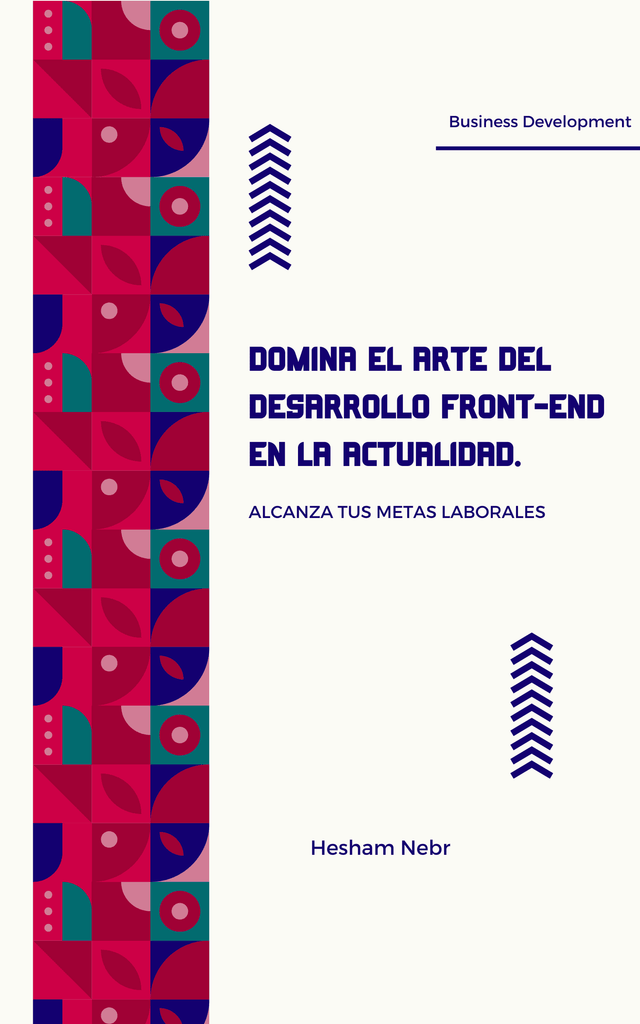 A front-end developer typing on a laptop, showcasing coding and design elements - Spanish