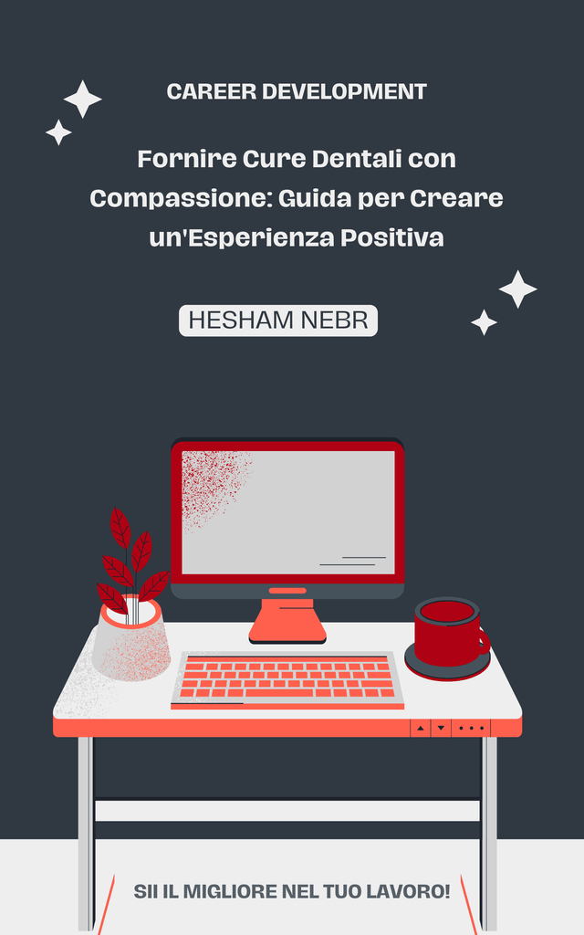 A compassionate dentist providing care to patients in a dental office - Italian