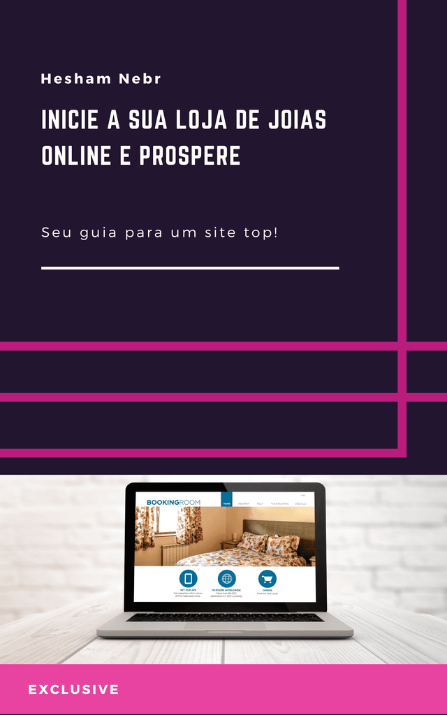 An eye-catching jewelry store website featuring elegant designs -  Portuguese