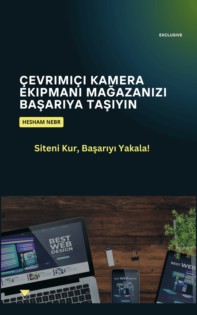 A professional online camera equipment shop showcasing photography gear - Turkish