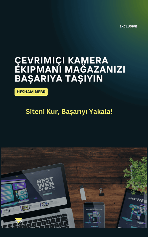 A professional online camera equipment shop showcasing photography gear - Turkish