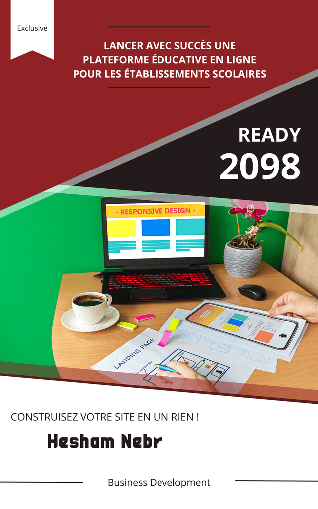 An educational school website interface communicating important information - French