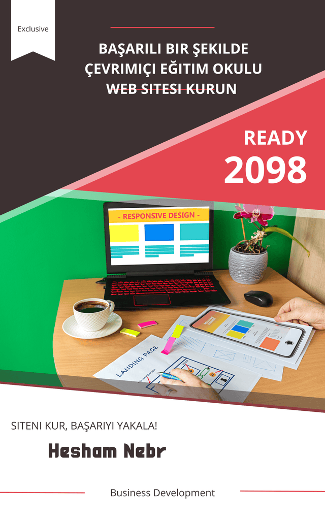 An educational school website interface communicating important information - Turkish