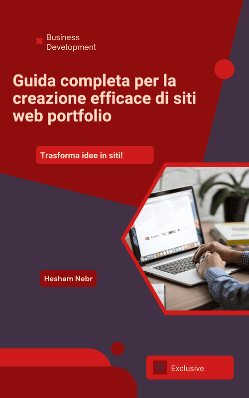 A portfolio website effectively showcasing creative work and skills - Italian