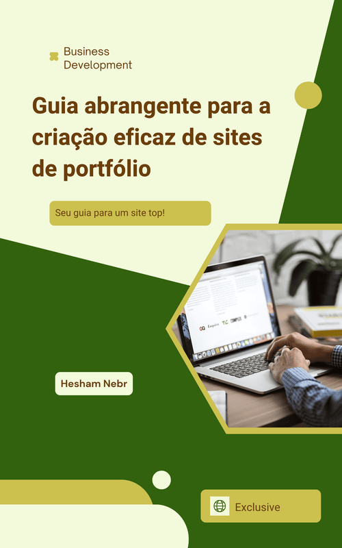 A portfolio website effectively showcasing creative work and skills -  Portuguese