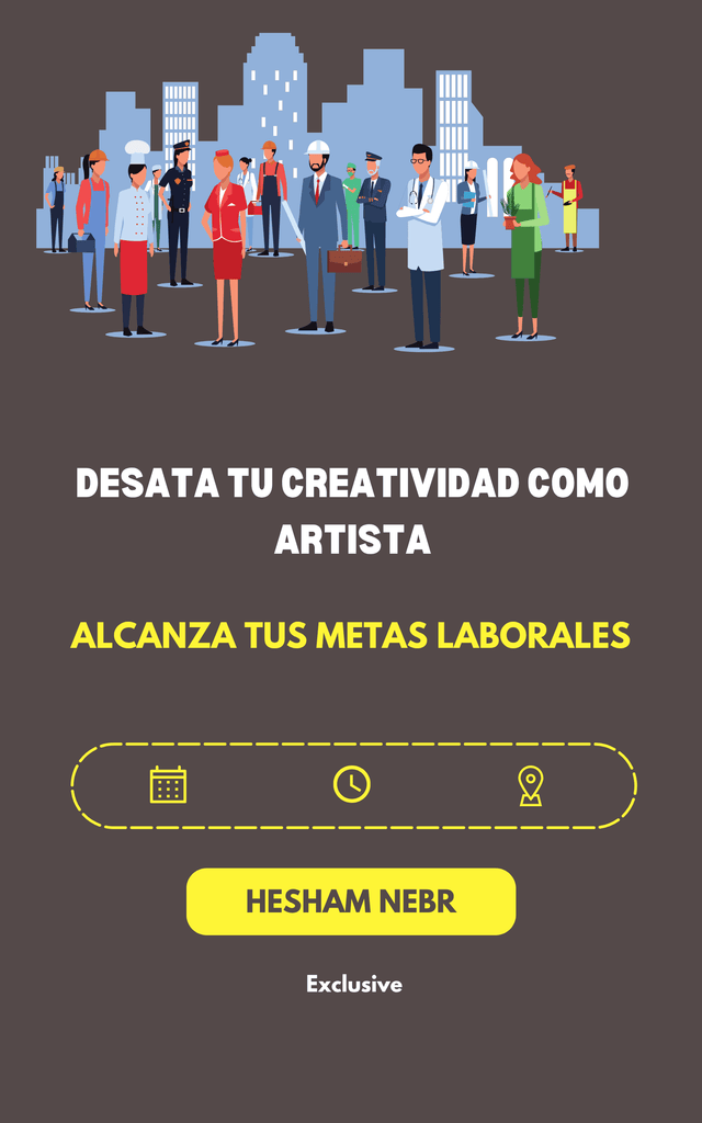 An artist expressing creativity through visual art in a studio - Spanish