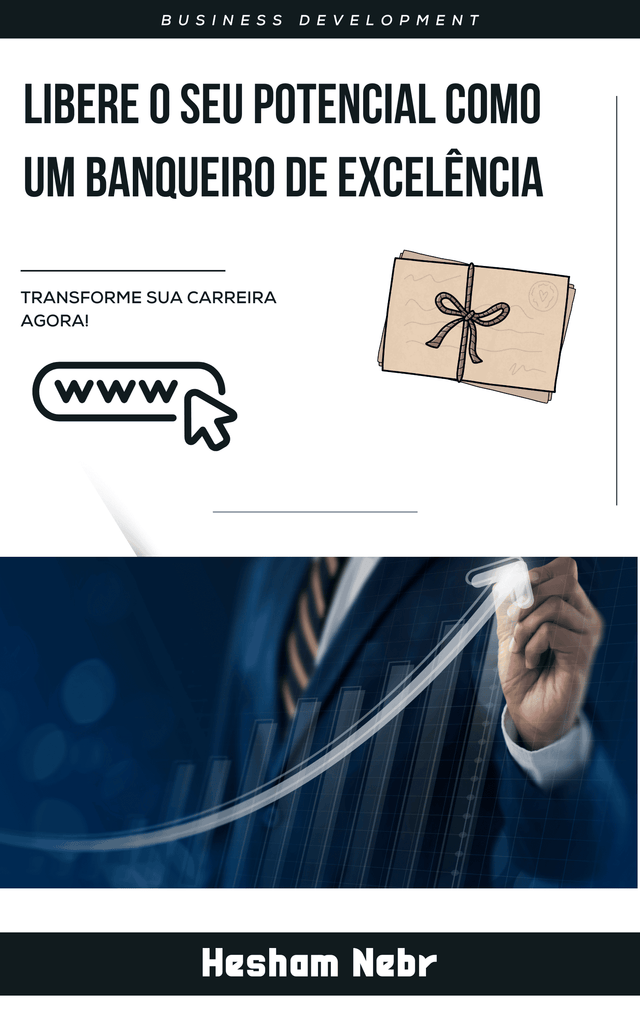 A banker consulting with clients in a modern office environment -  Portuguese